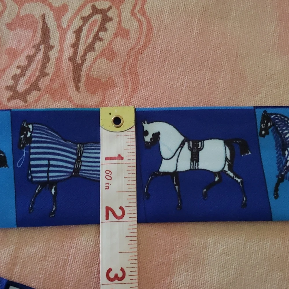 * Show Horse Skinny Scarf Horse Purse Scarf Horse Purse Ribbon aqha nrha Caballo - Picture 7 of 8